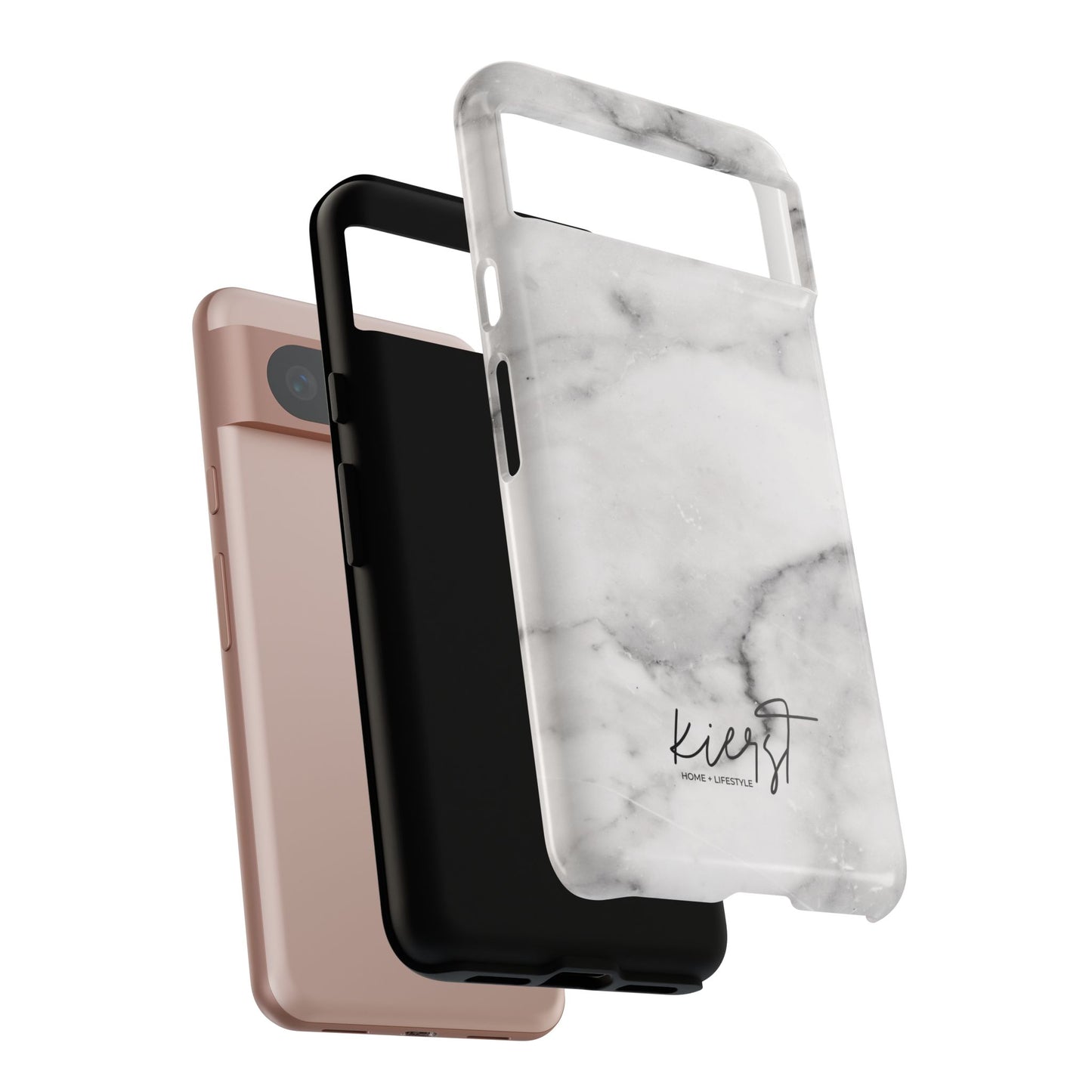 Lived-In White and Grey Marble Google Pixel Case | Elevated Essentials For Everyday