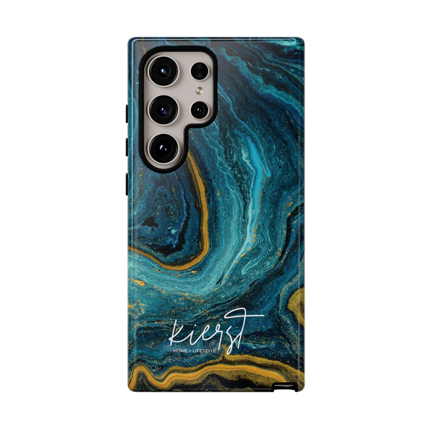 Gold & Teal Marble Samsung Galaxy Case | Swirled Depth Meets Everyday Edge