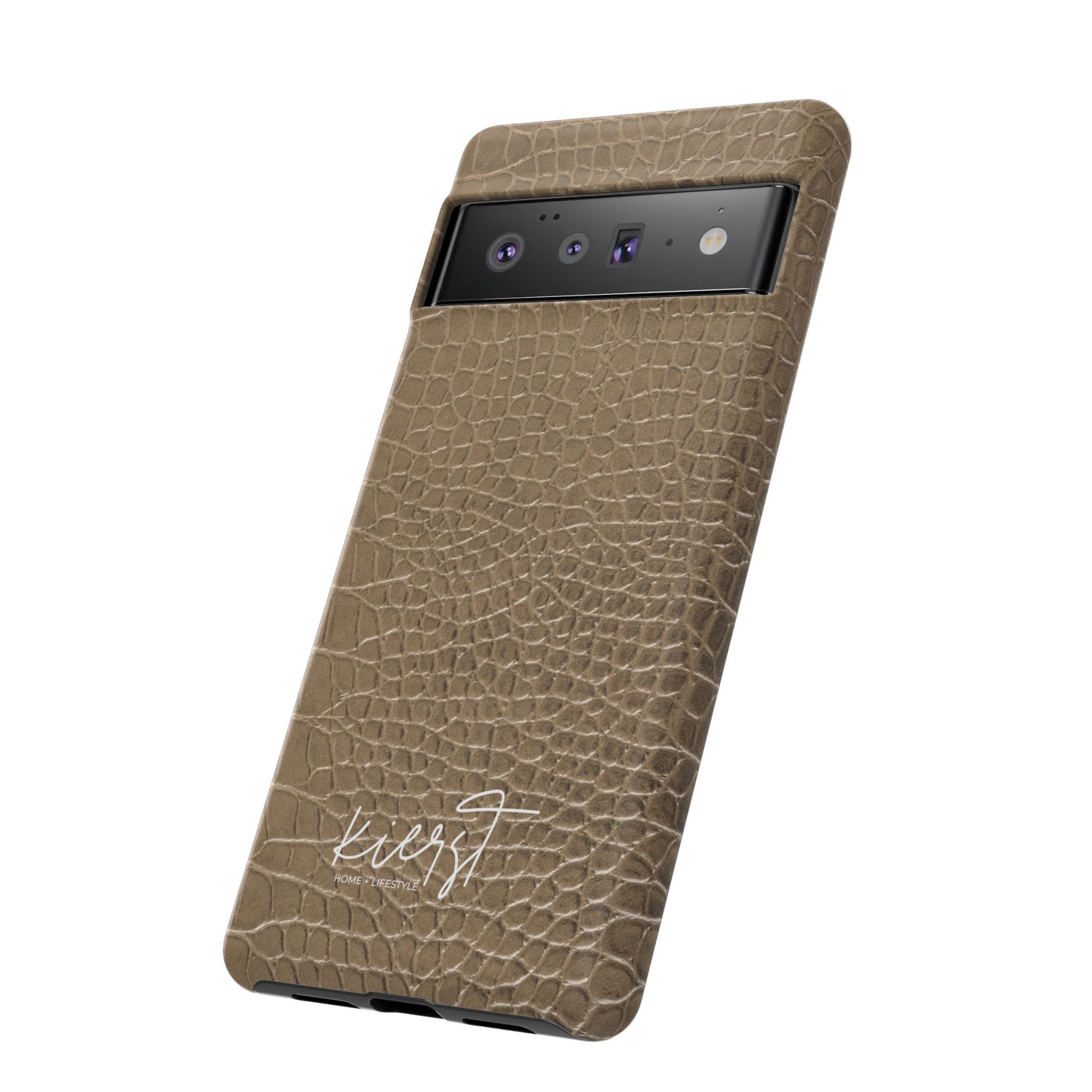Tan Alligator Print Google Pixel Case | Warm Neutrals, Refined Style