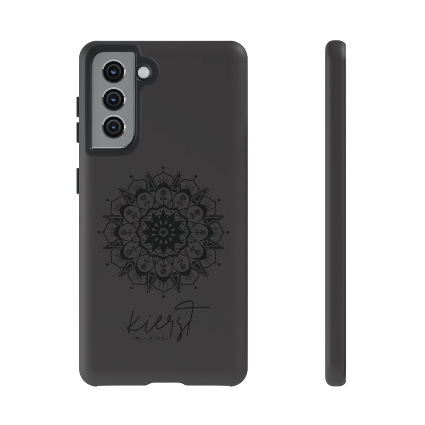 Black Mandala Samsung Galaxy Phone Case | Elevated Symmetry, Timeless Energy