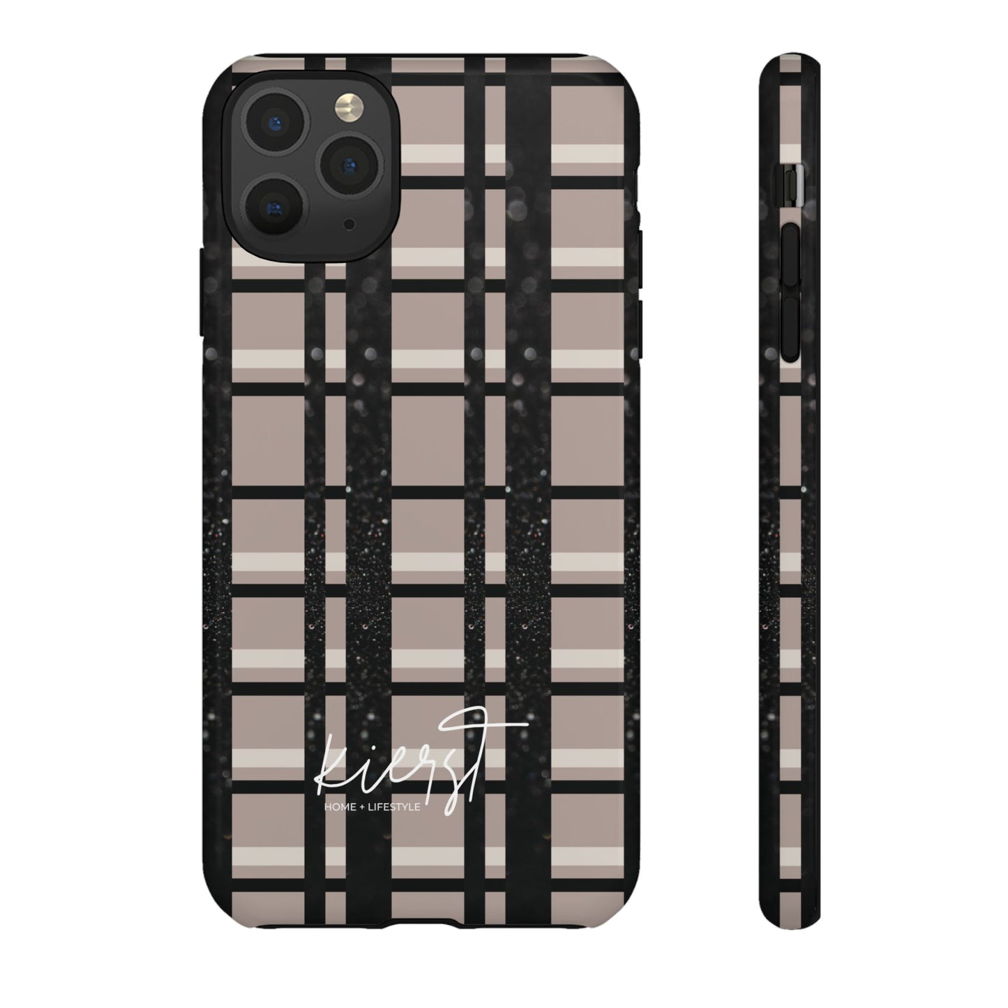 Elevated Neutrals Plaid iPhone Case | Classic Pattern, Modern Contrast