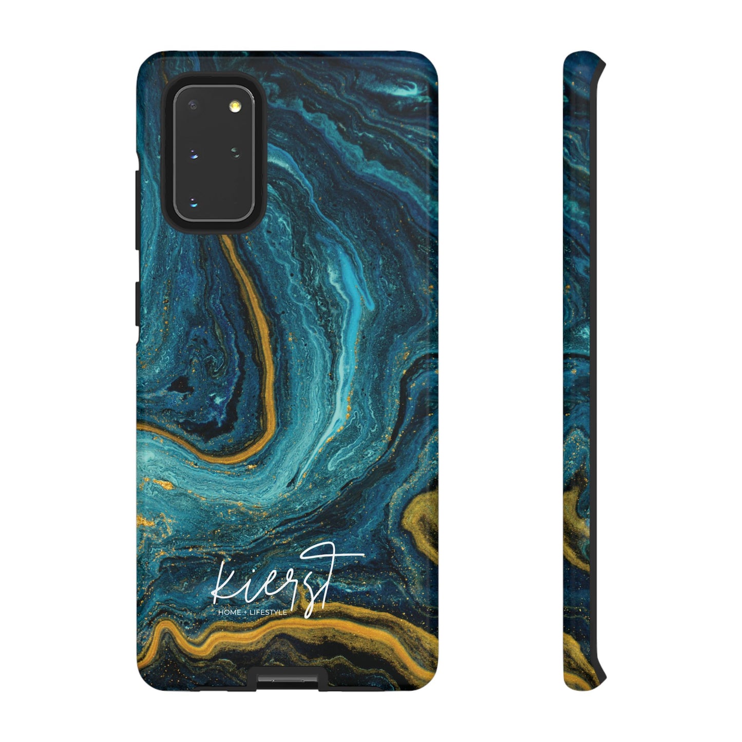 Gold & Teal Marble Samsung Galaxy Case | Swirled Depth Meets Everyday Edge