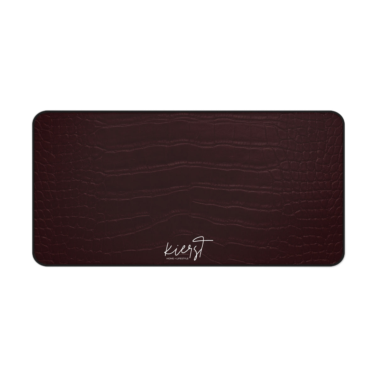 Signature Velvet Noir Crocodile Print Desk Mat