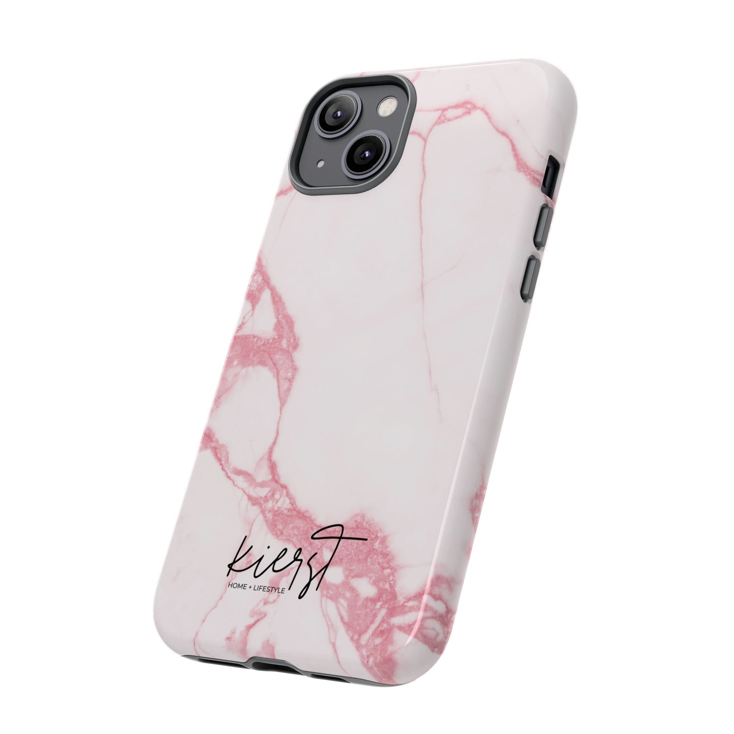 Pink & White Marble iPhone Case | Classic Elegance, Feminine Twist