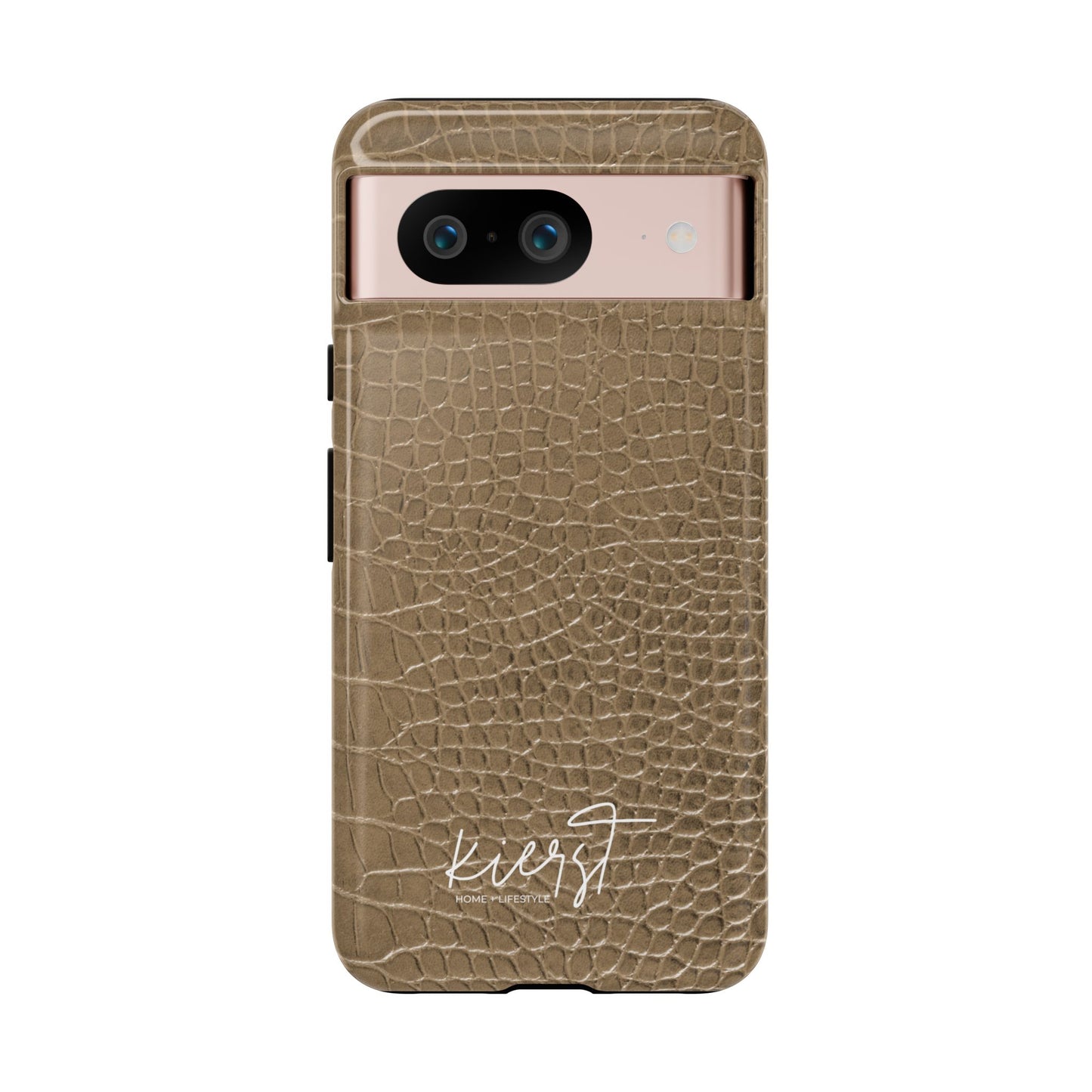 Tan Alligator Print Google Pixel Case | Warm Neutrals, Refined Style