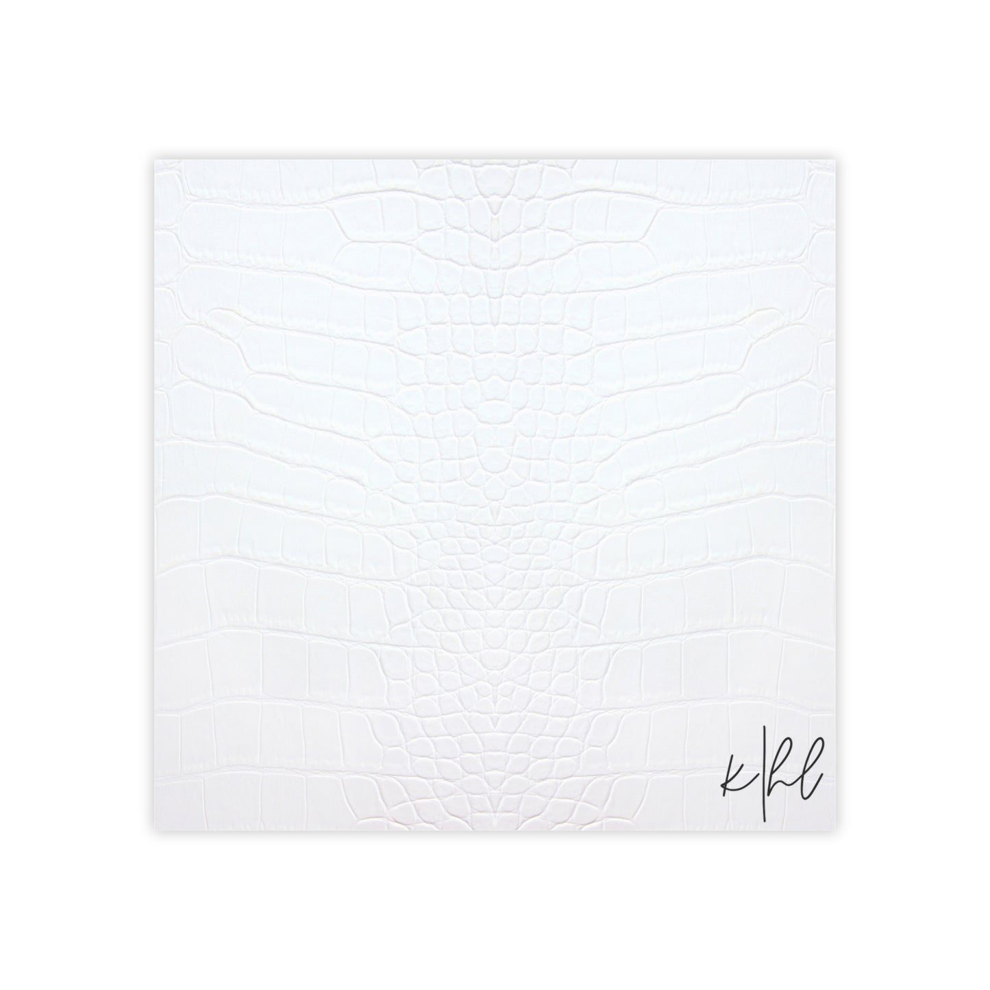 White Alligator Post-it® Note Pad | Luxe Faux Skin-Inspired Memo Pad