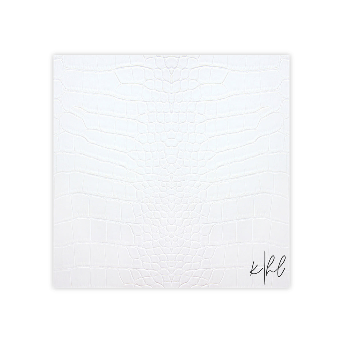 White Alligator Post-it® Note Pad