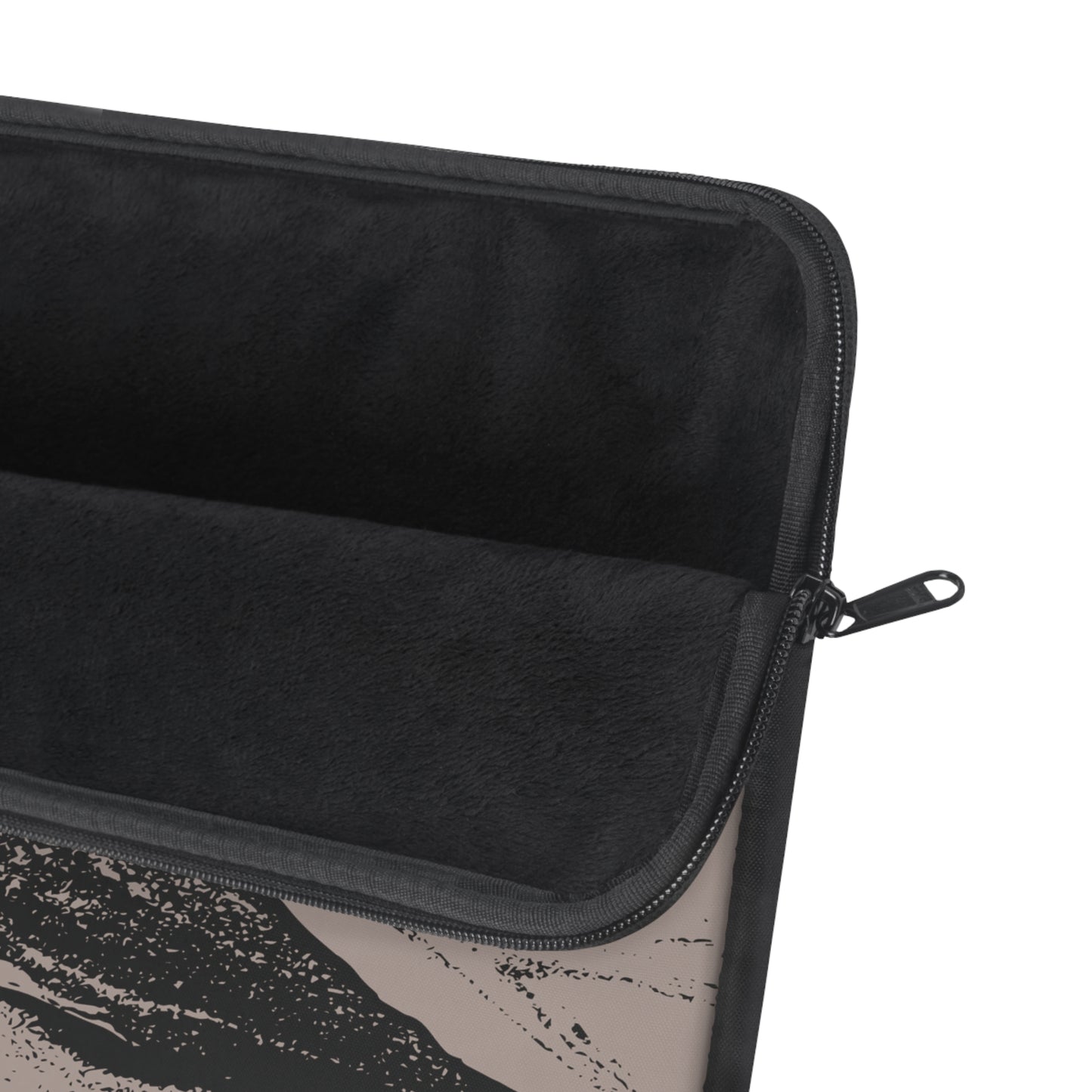Black and Taupe Marble Laptop Sleeve