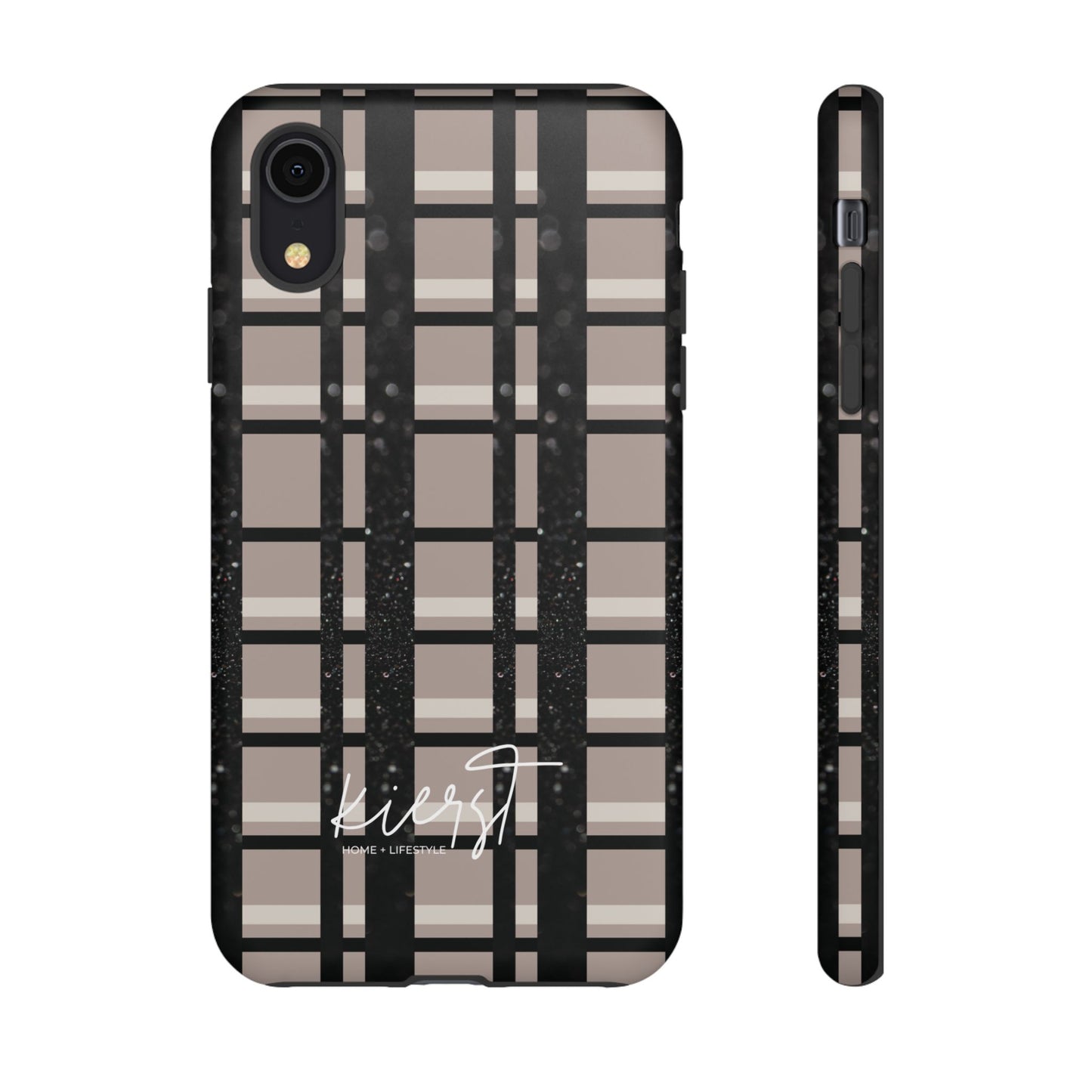 Elevated Neutrals Plaid iPhone Case | Classic Pattern, Modern Contrast