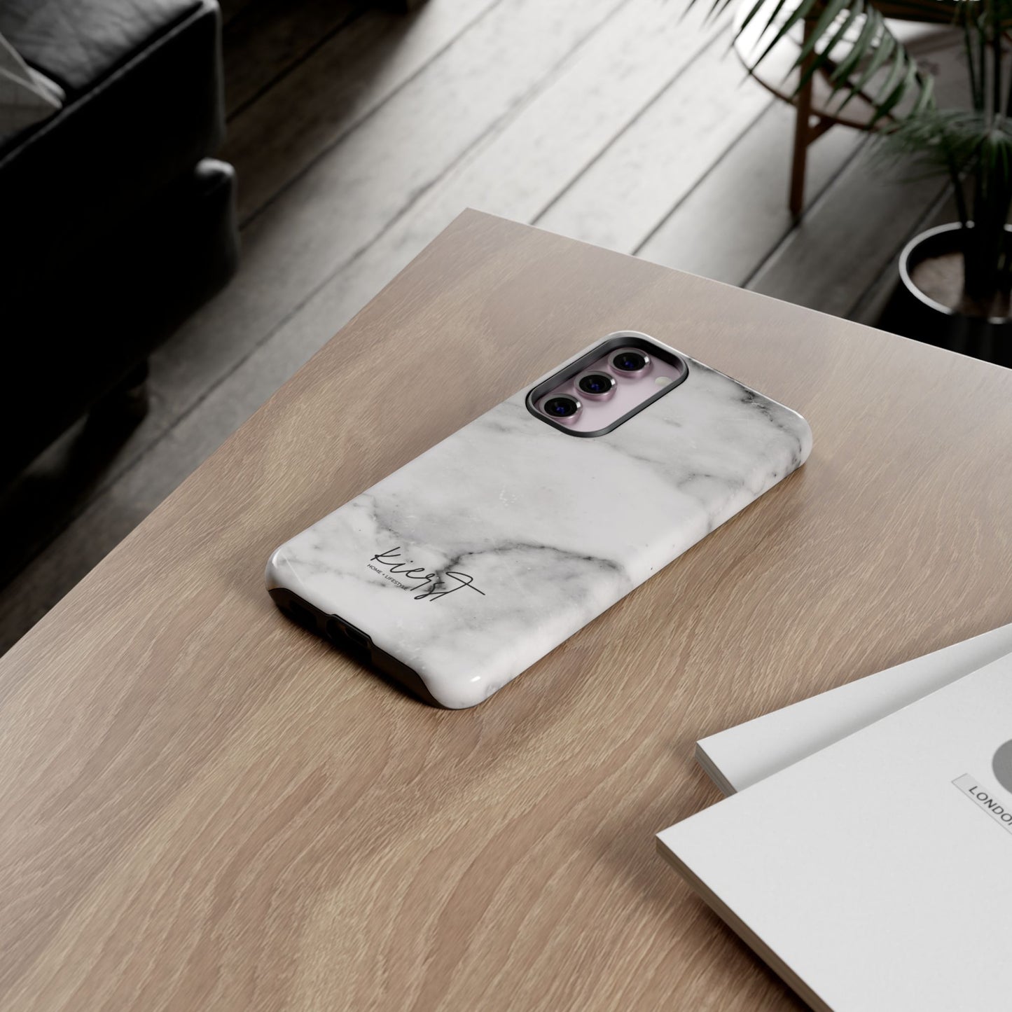 Lived-In White and Grey Marble Samsung Galaxy Case | Soft Strength, Redefined