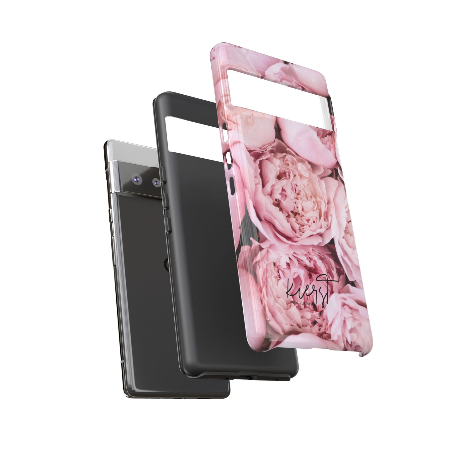 Pink Peonies Google Pixel Phone Case | Romantic Florals, Everyday Function