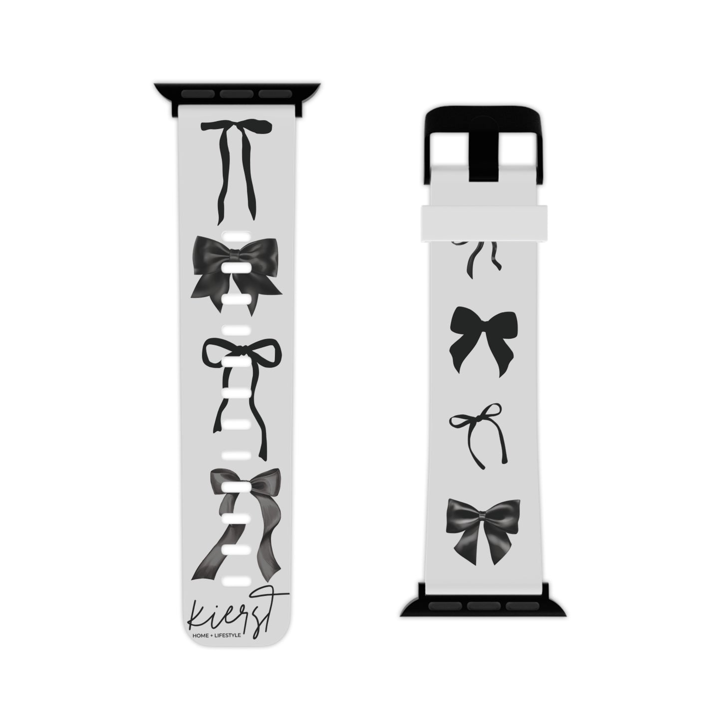 Black Bow Apple Watch Band – Classic Bows, Clean Contrast