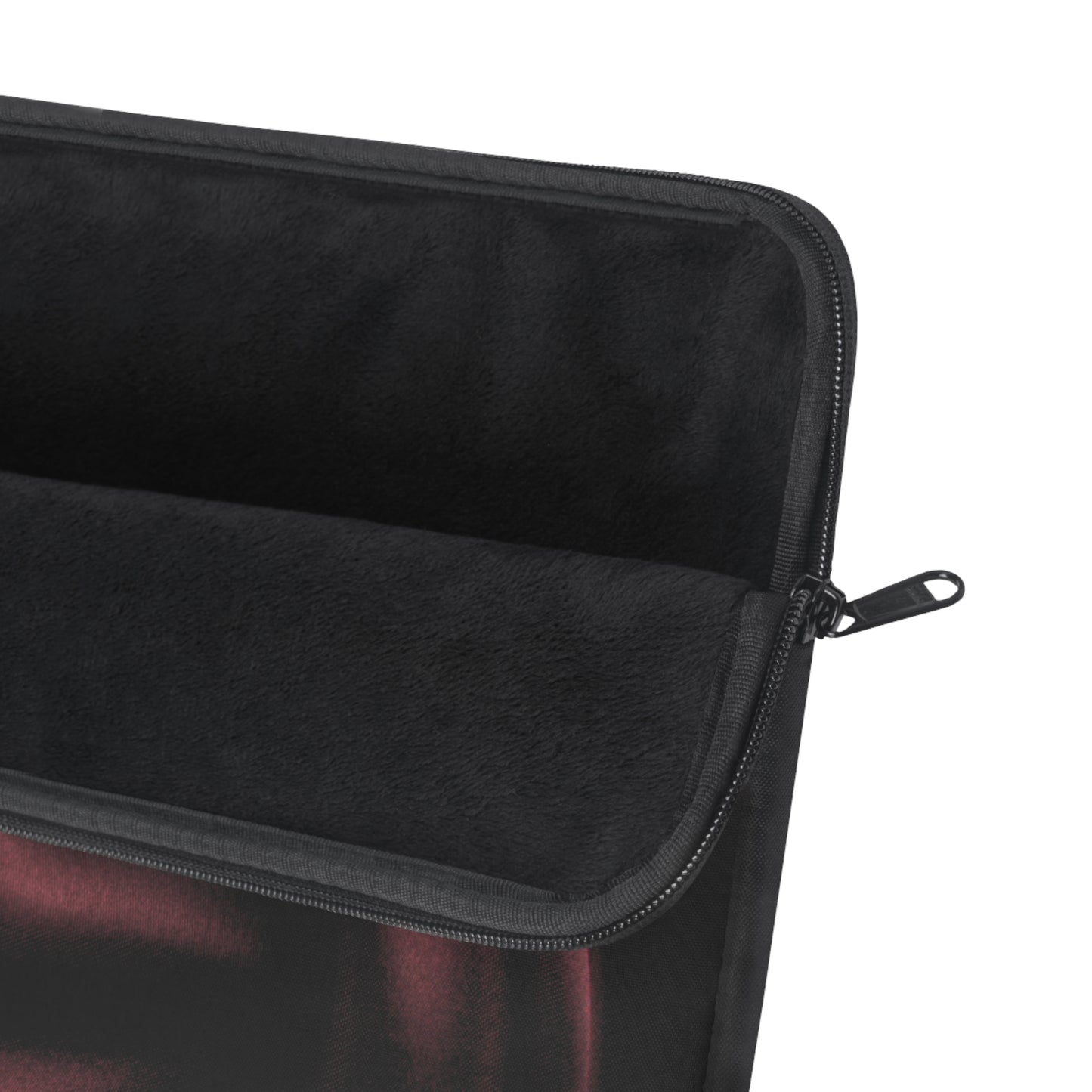 Signature Velvet Noir Silk Print Laptop Sleeve