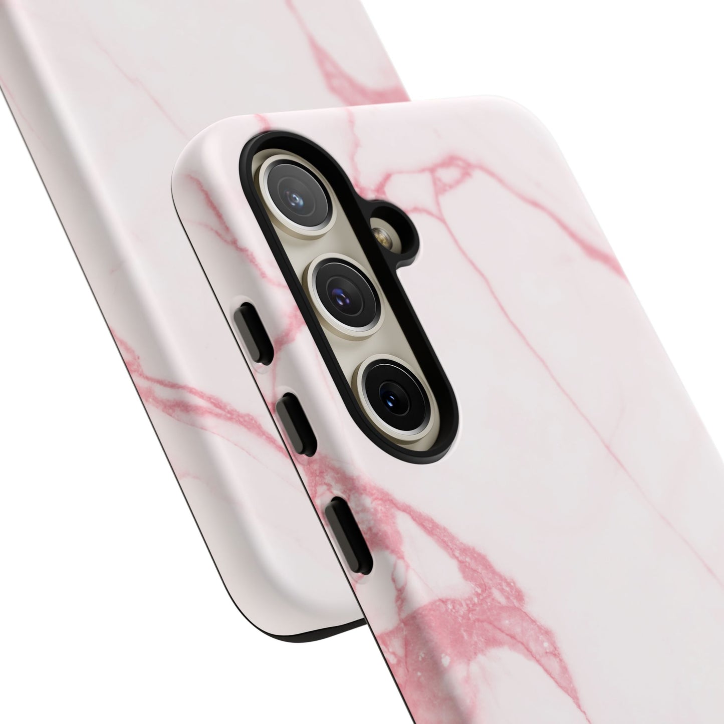 Pink & White Marble Samsung Galaxy Phone Case | Feminine, Polished, and Quietly Bold