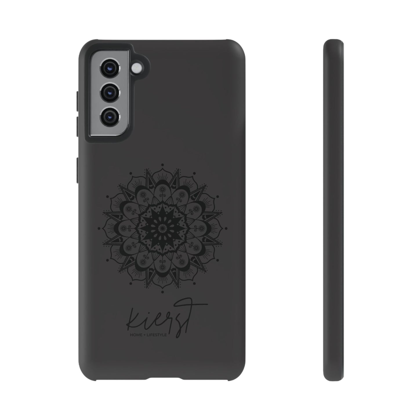 Black Mandala Samsung Galaxy Phone Case | Elevated Symmetry, Timeless Energy