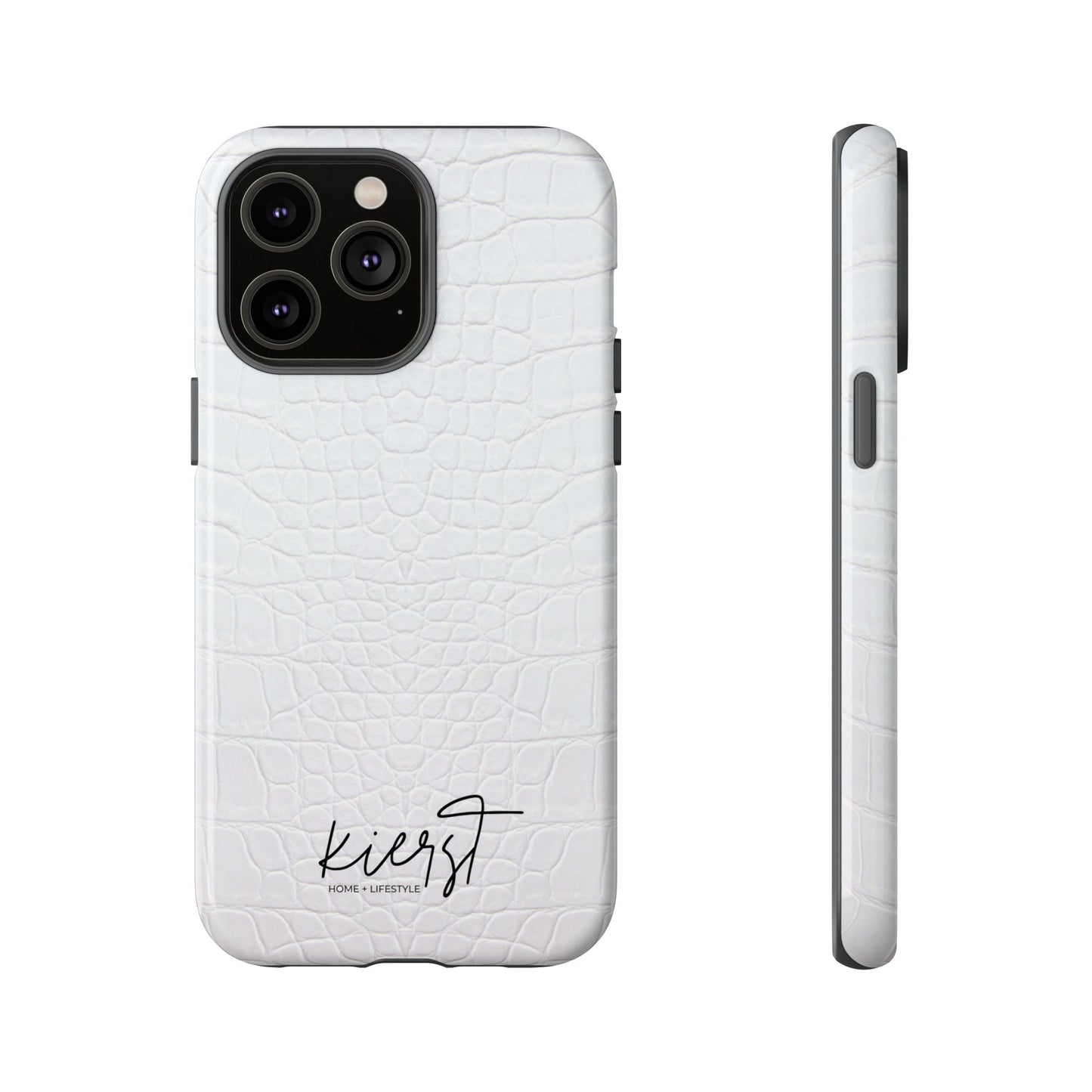 White Alligator iPhone Case | Minimal, Crisp, and Effortlessly Elevated