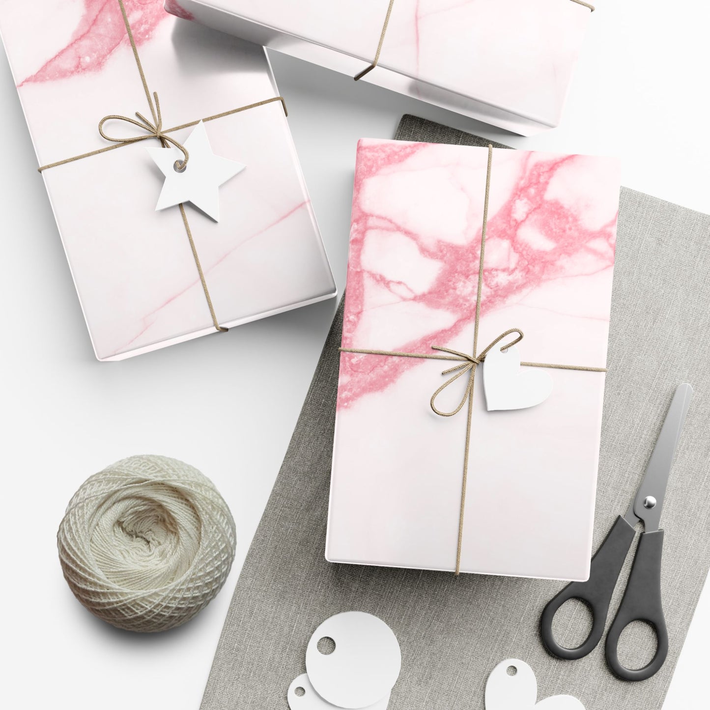 Pink Marble Wrapping Paper