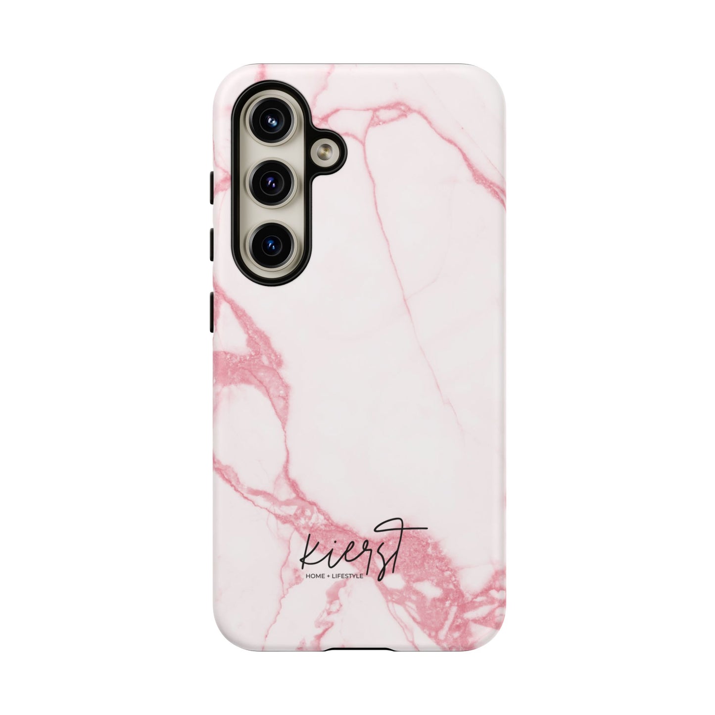 Pink & White Marble Samsung Galaxy Phone Case | Feminine, Polished, and Quietly Bold