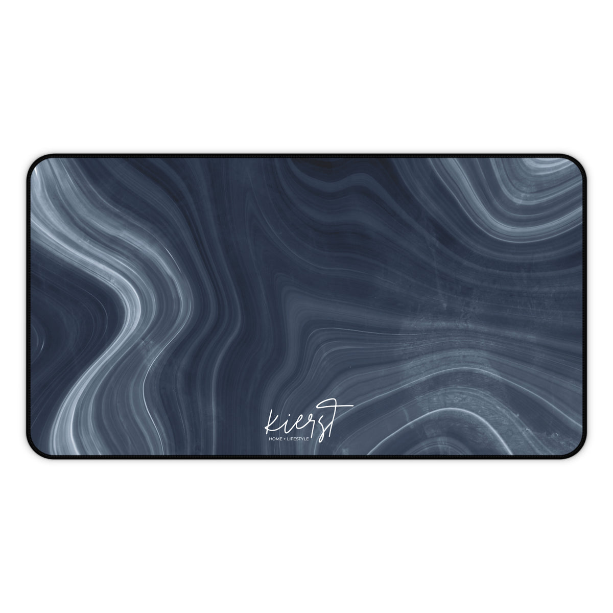 Navy Marble Print Desk Mat