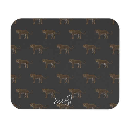 Leopards on Grey Mouse Pad | Quiet Strength for Your Desk
