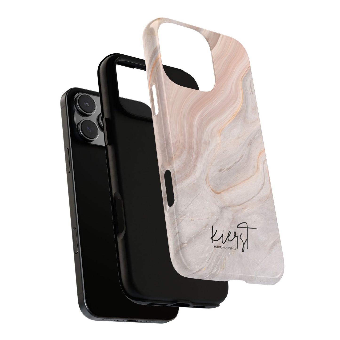 Blush Swirl Marble iPhone Case | Soft Curves, Strong Protection