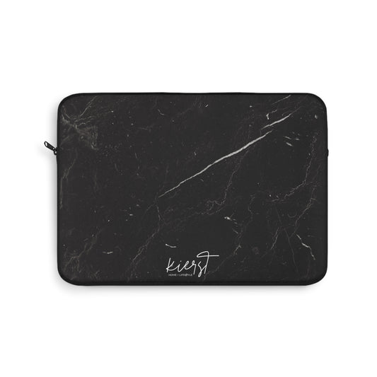 Black Marble Laptop Sleeve | Sleek + Sophisticated Protection