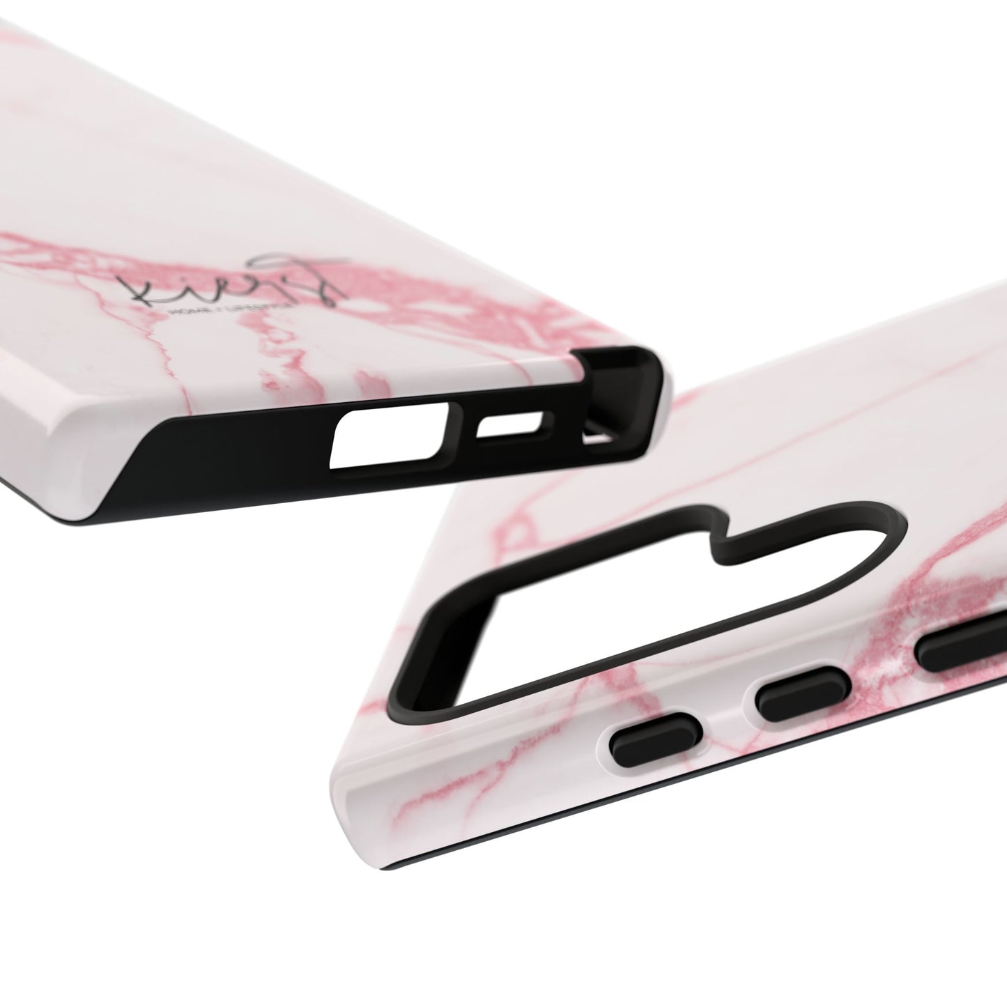 Pink & White Marble Samsung Galaxy Phone Case | Feminine, Polished, and Quietly Bold