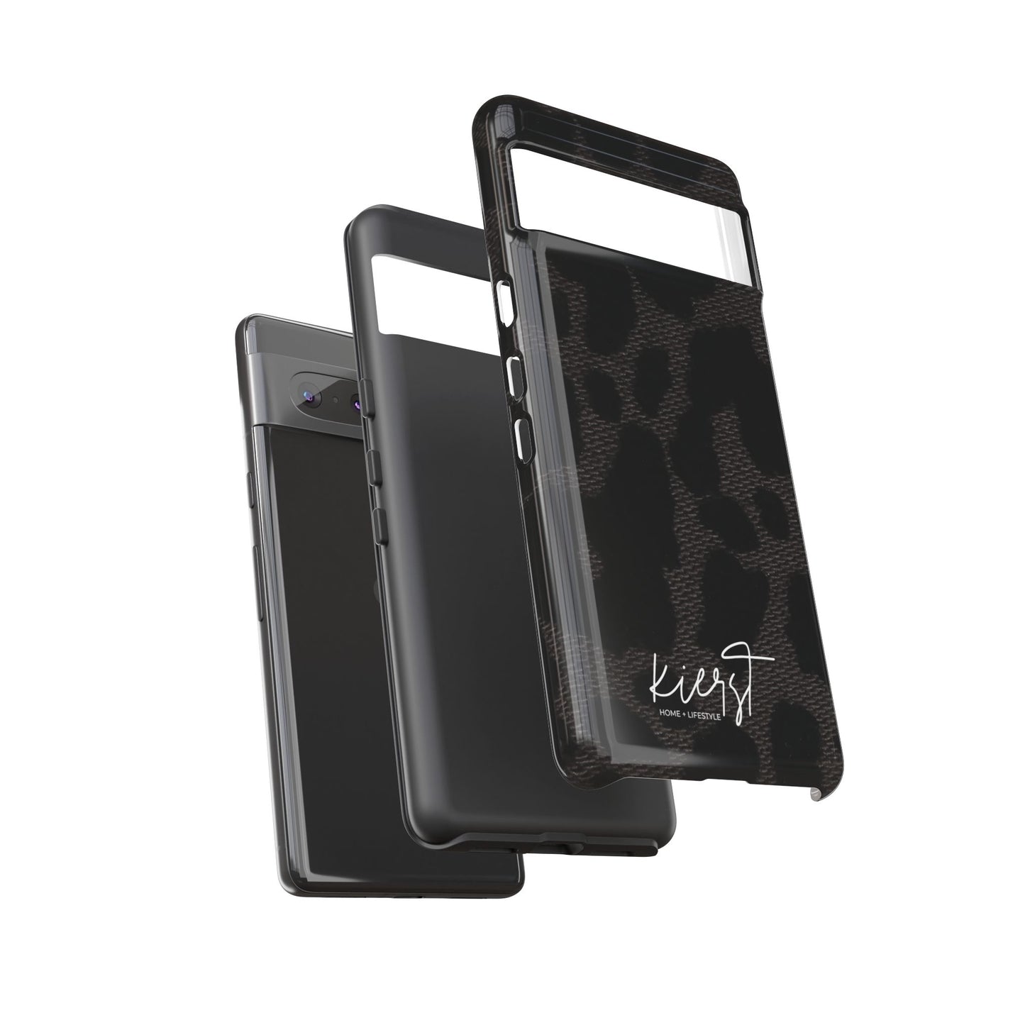 Black Leopard Google Pixel Phone Case | Striking Neutral, Wild Edge