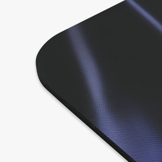 Navy Silk Print Mouse Pad