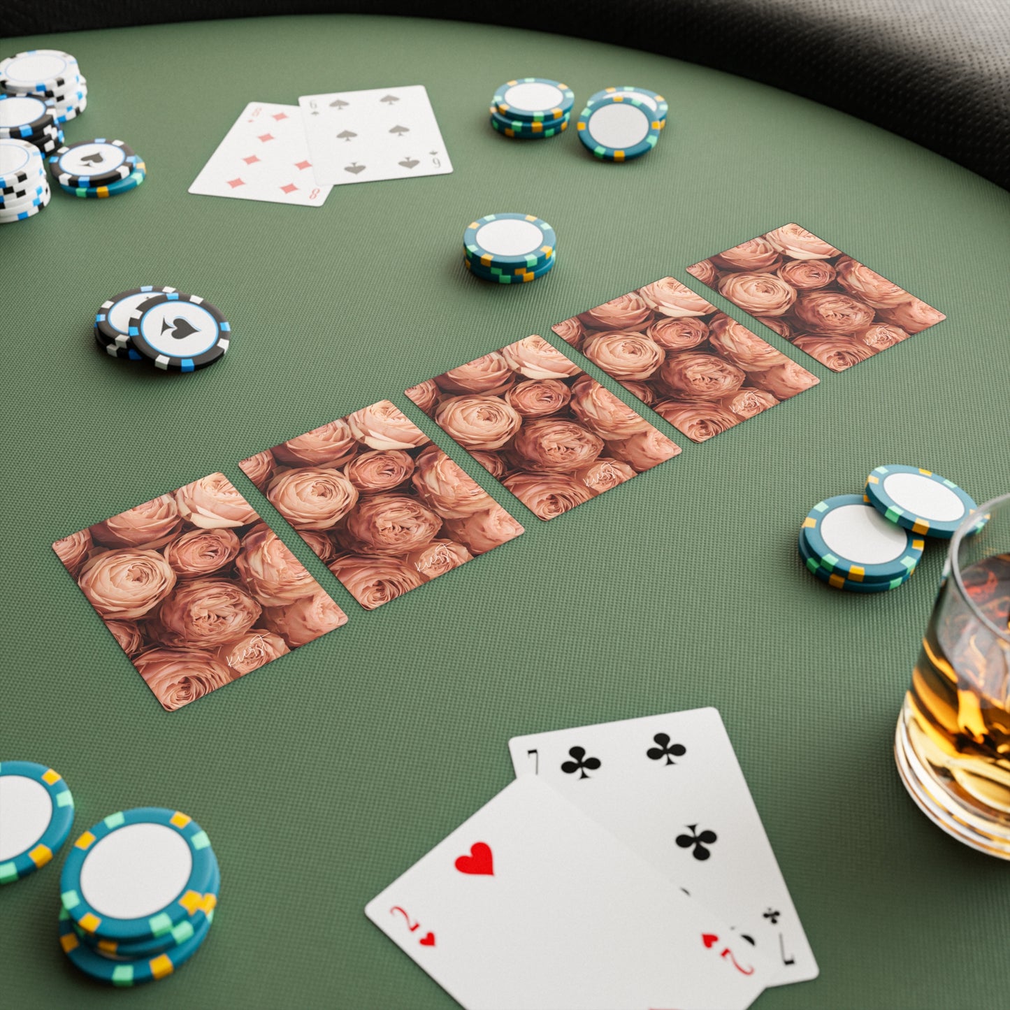 Peony Dusk Poker Playing Cards