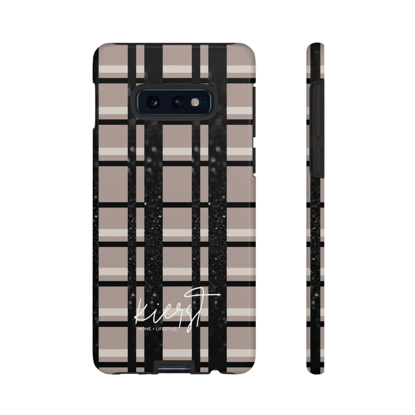 Elevated Neutrals Plaid Samsung Galaxy Case | Structured Style, Soft Edge