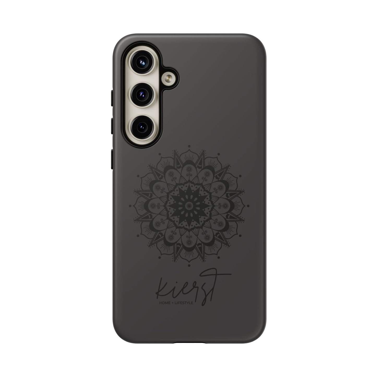 Black Mandala Samsung Galaxy Phone Case | Elevated Symmetry, Timeless Energy