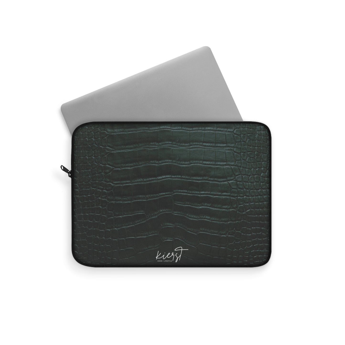 Emerald Crocodile Laptop Sleeve | Quiet Luxury for Your Tech