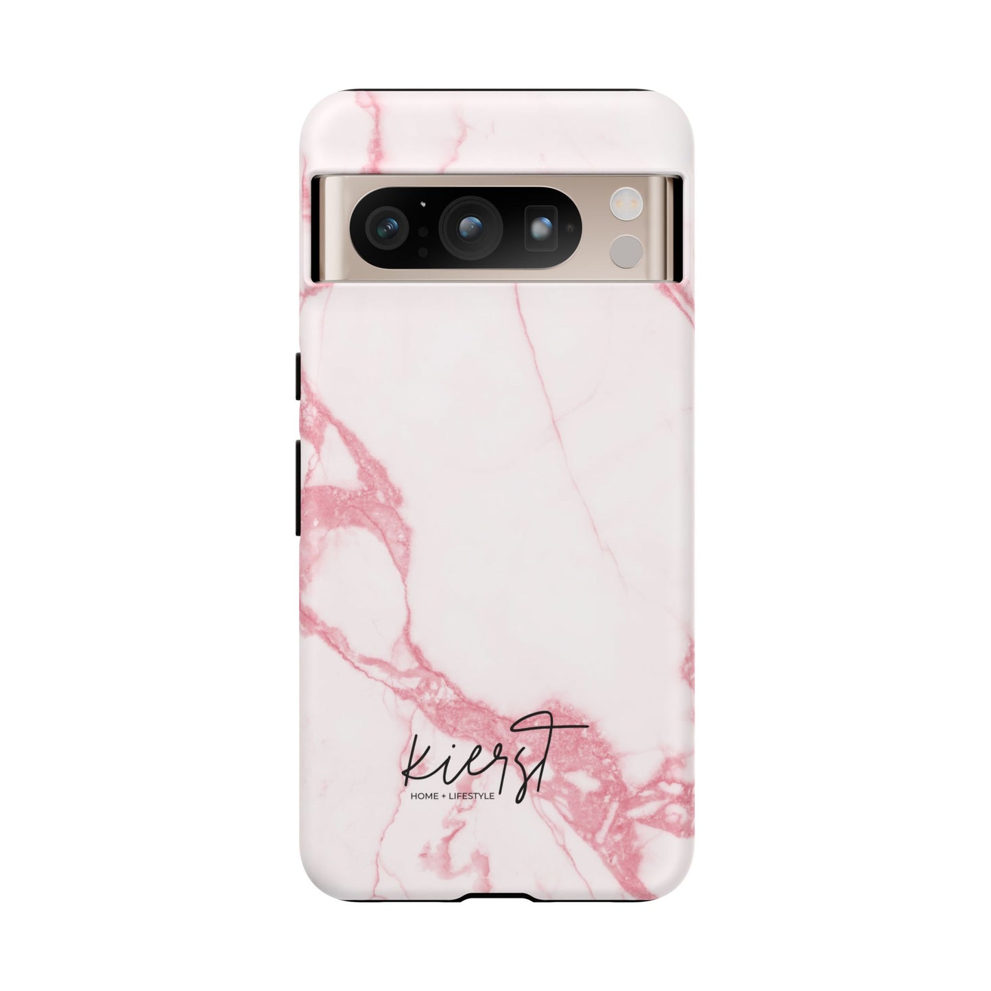 Pink & White Marble Google Pixel Case | Soft Polish, Everyday Protection