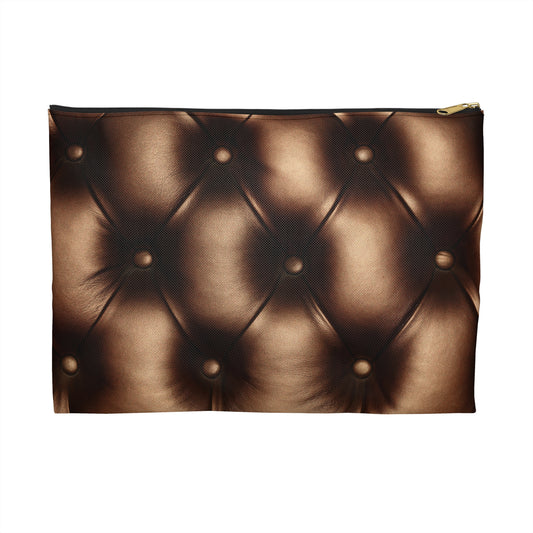 Bronze Tufted Accessory Pouch | Elevated Everyday