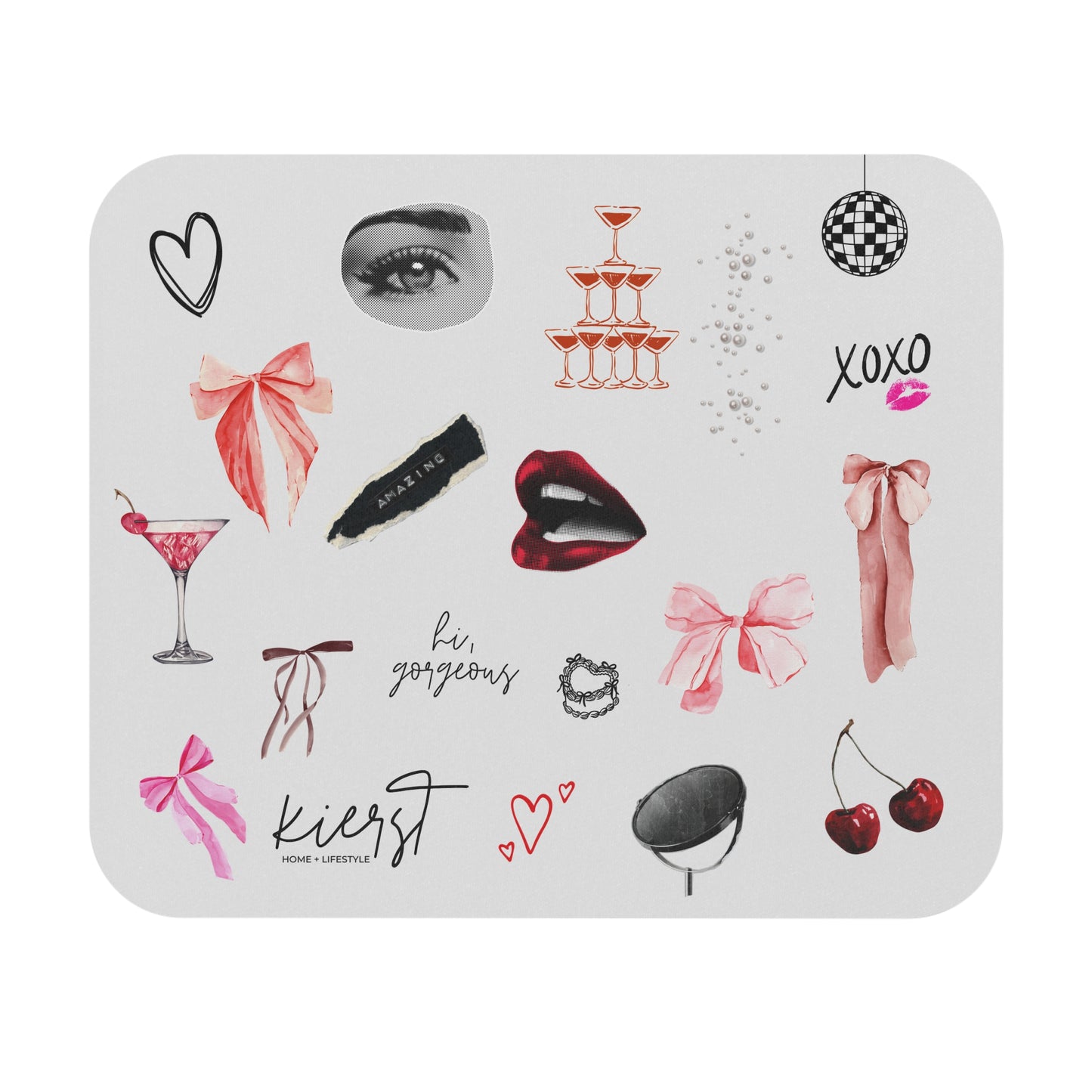 Grey Rectangle Mouse Pad - Edge of Romance