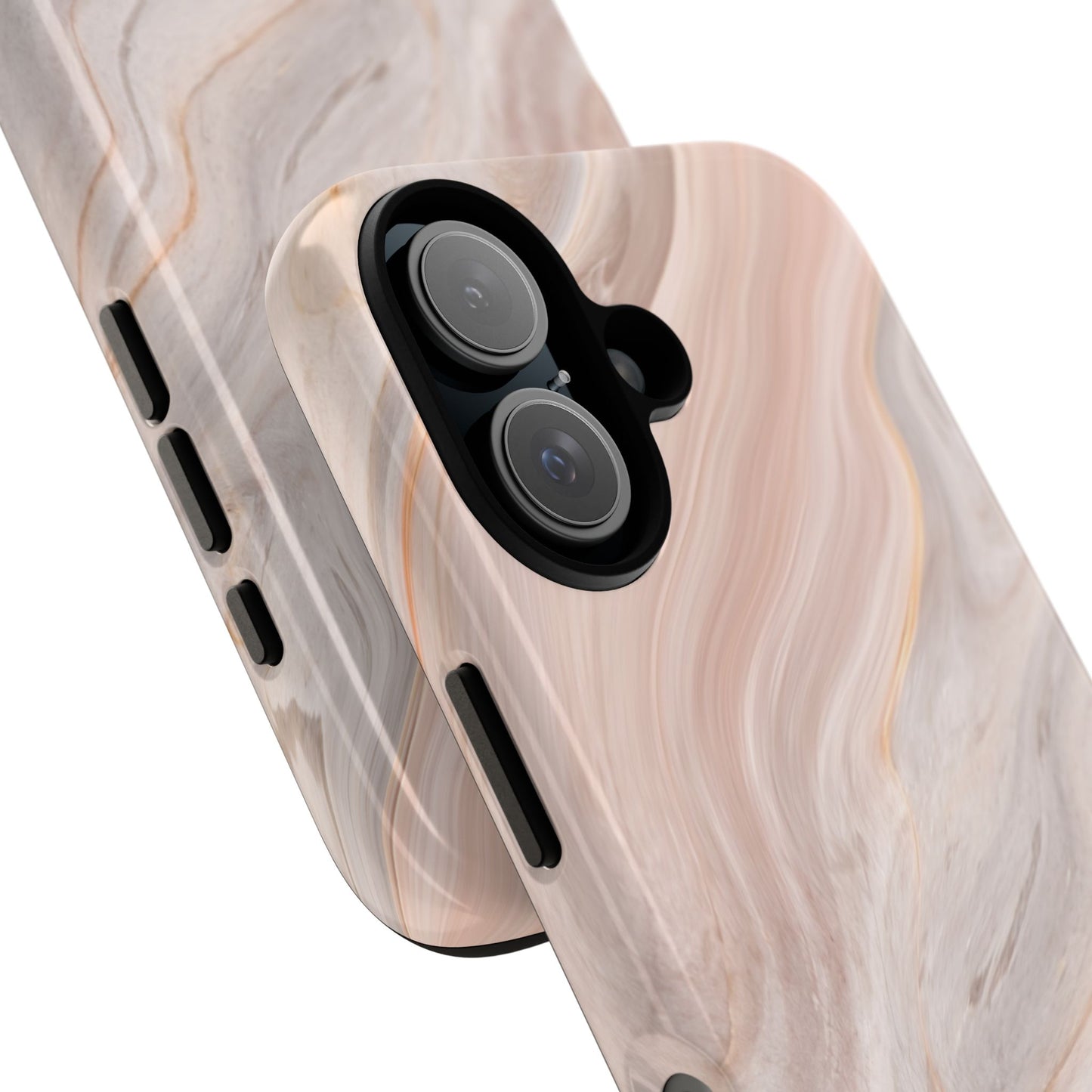 Blush Swirl Marble iPhone Case | Soft Curves, Strong Protection