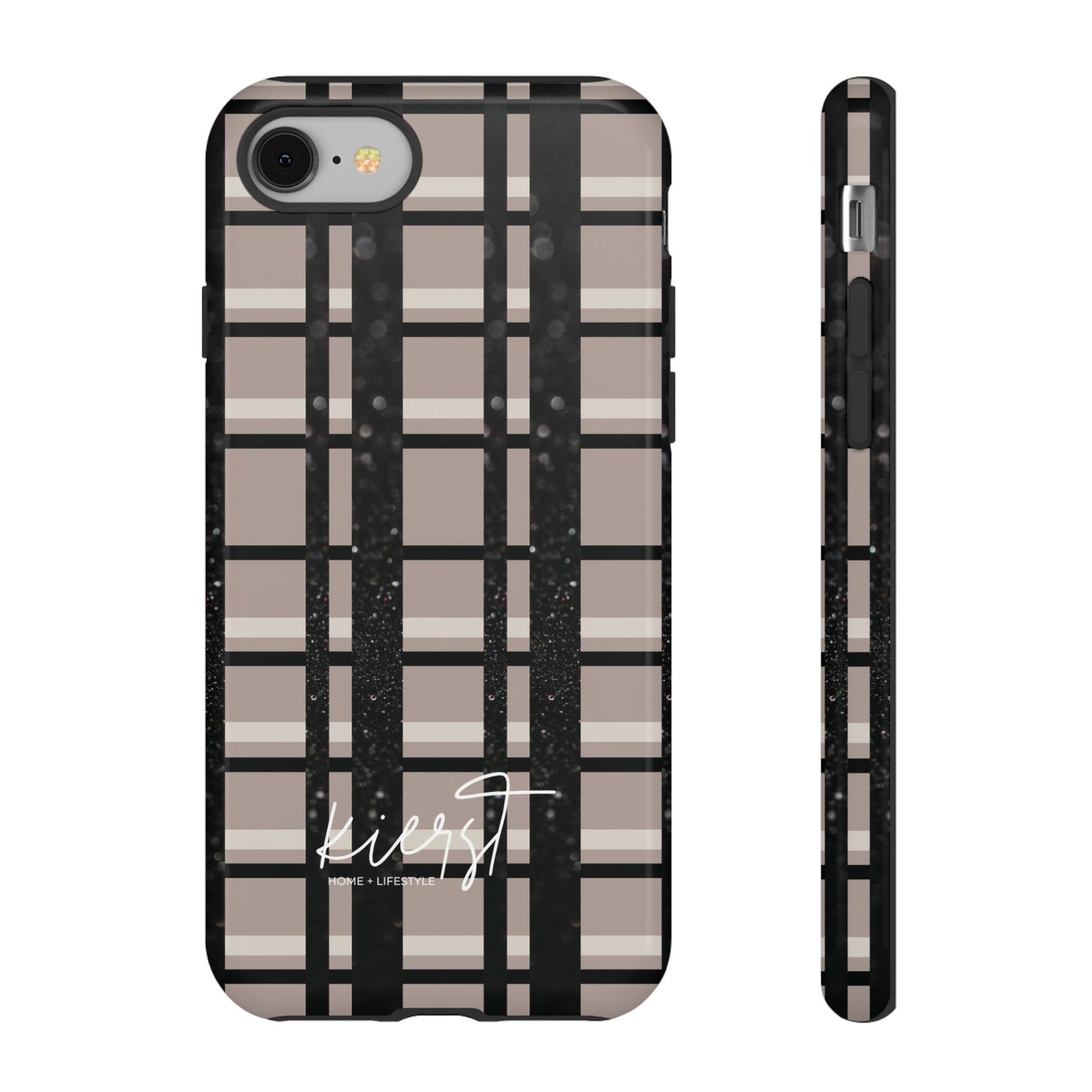 Elevated Neutrals Plaid iPhone Case | Classic Pattern, Modern Contrast