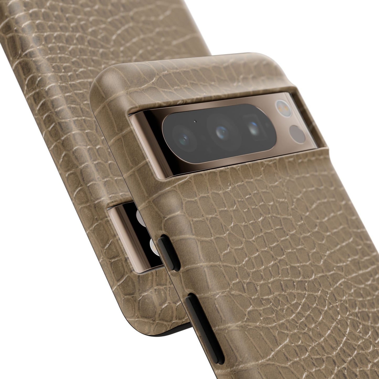 Tan Alligator Print Google Pixel Case | Warm Neutrals, Refined Style