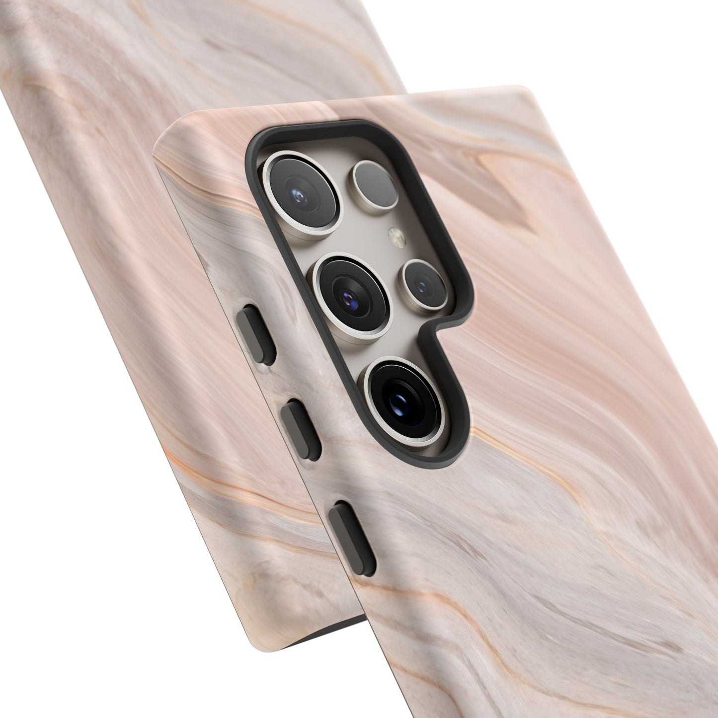 Blush Swirl Marble Samsung Galaxy Phone Case | Subtle Design, Timeless Tone
