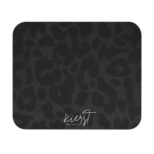 Black Leopard Mouse Pad | Bold Neutral for the Curated Workspace