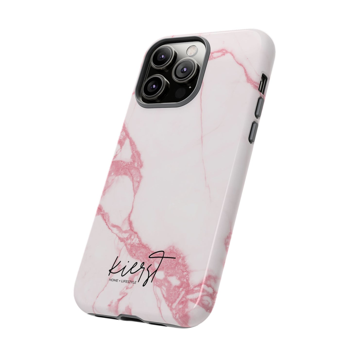 Pink & White Marble iPhone Case | Classic Elegance, Feminine Twist