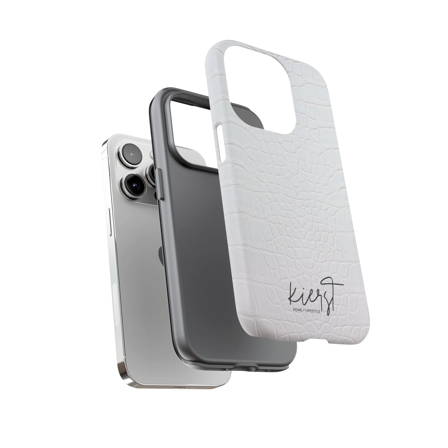 White Alligator iPhone Case | Minimal, Crisp, and Effortlessly Elevated