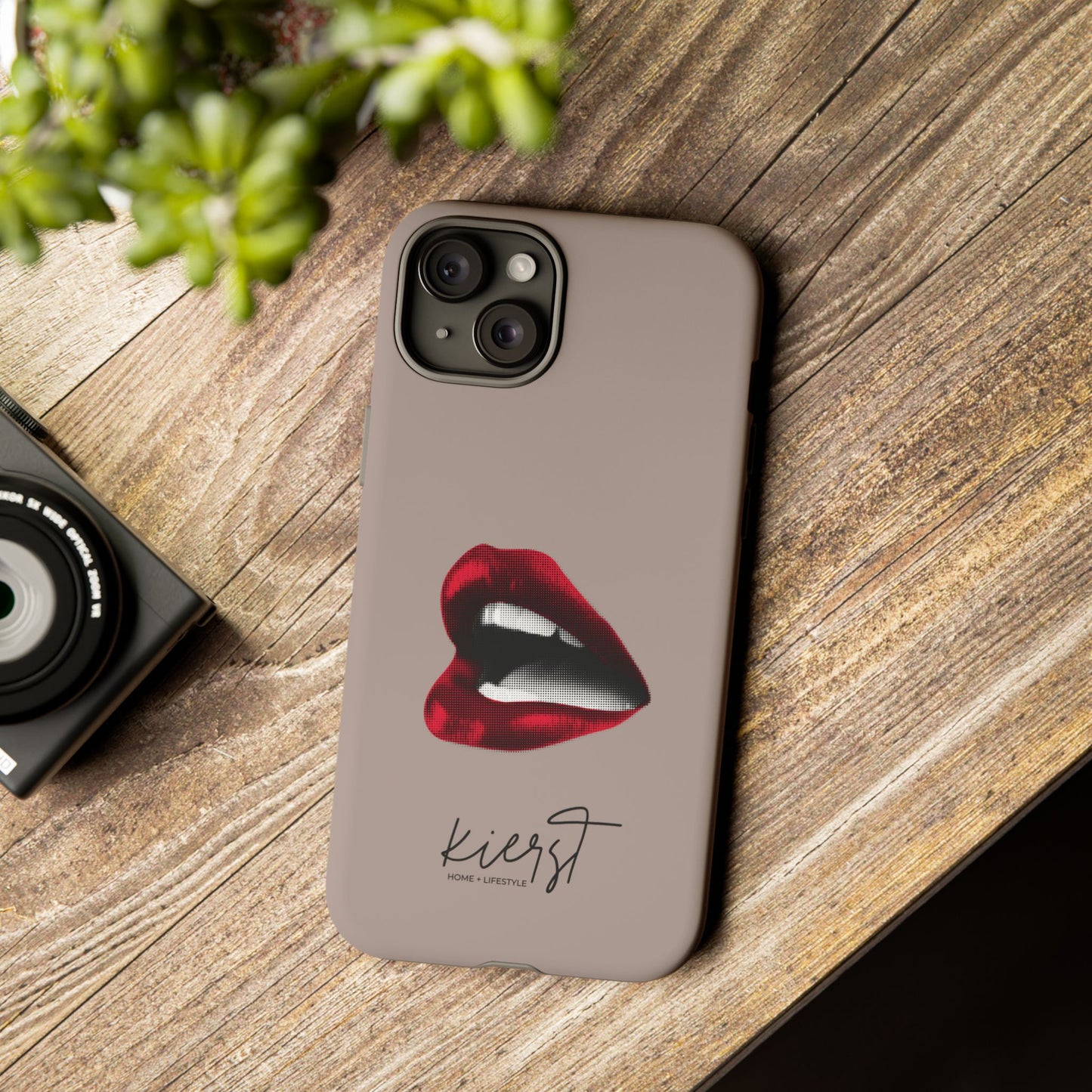Retro Red Lips iPhone Case | Pop Art Meets Polished