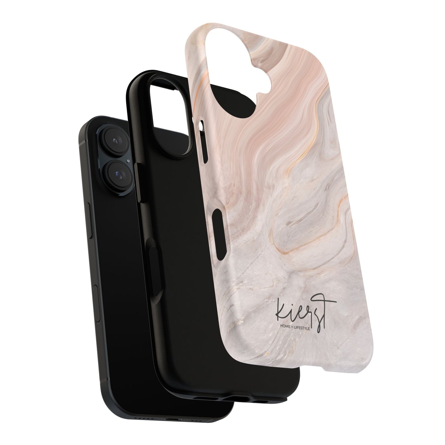 Blush Swirl Marble iPhone Case | Soft Curves, Strong Protection