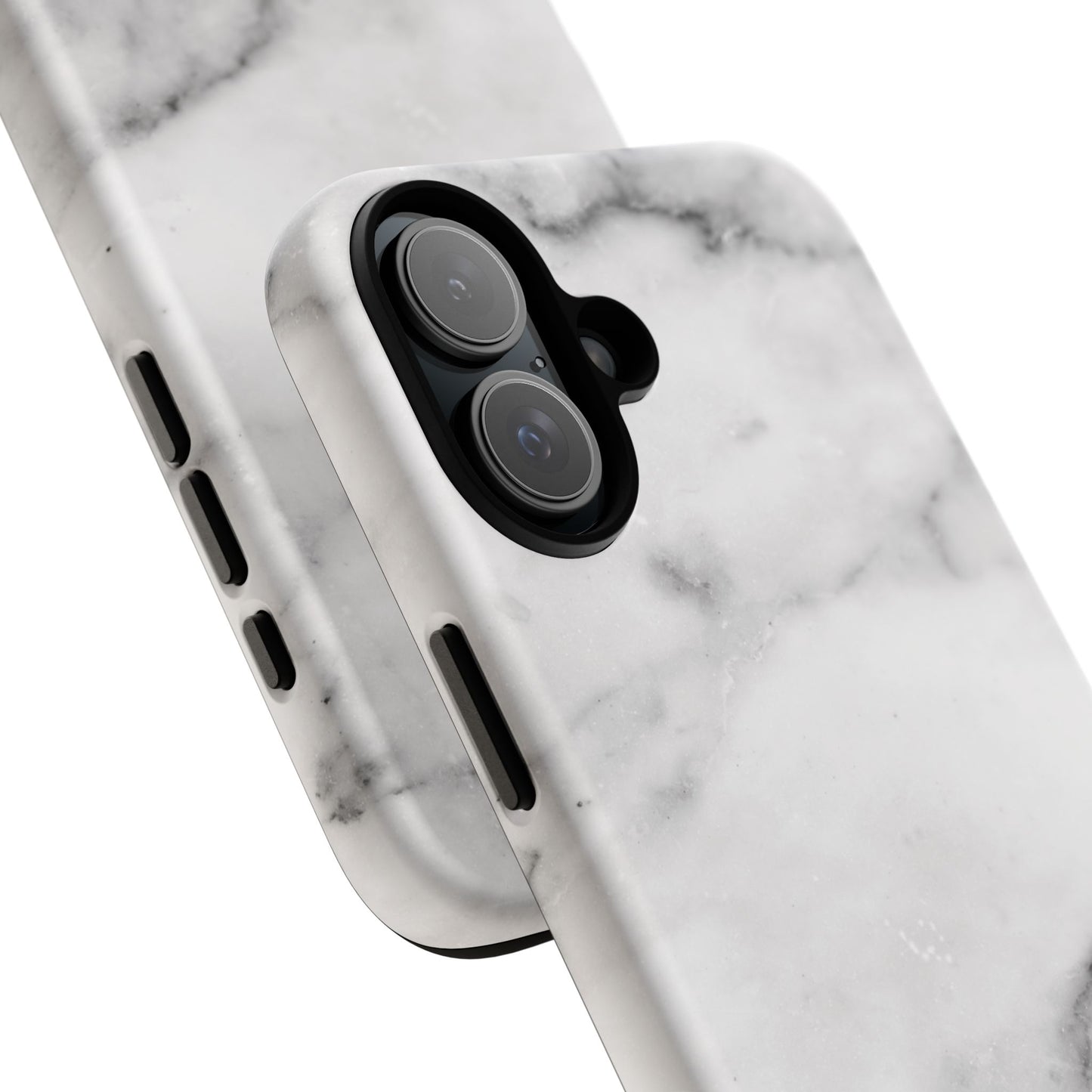 Lived-In White and Grey Marble iPhone Case | Curated Calm, Captured in Marble