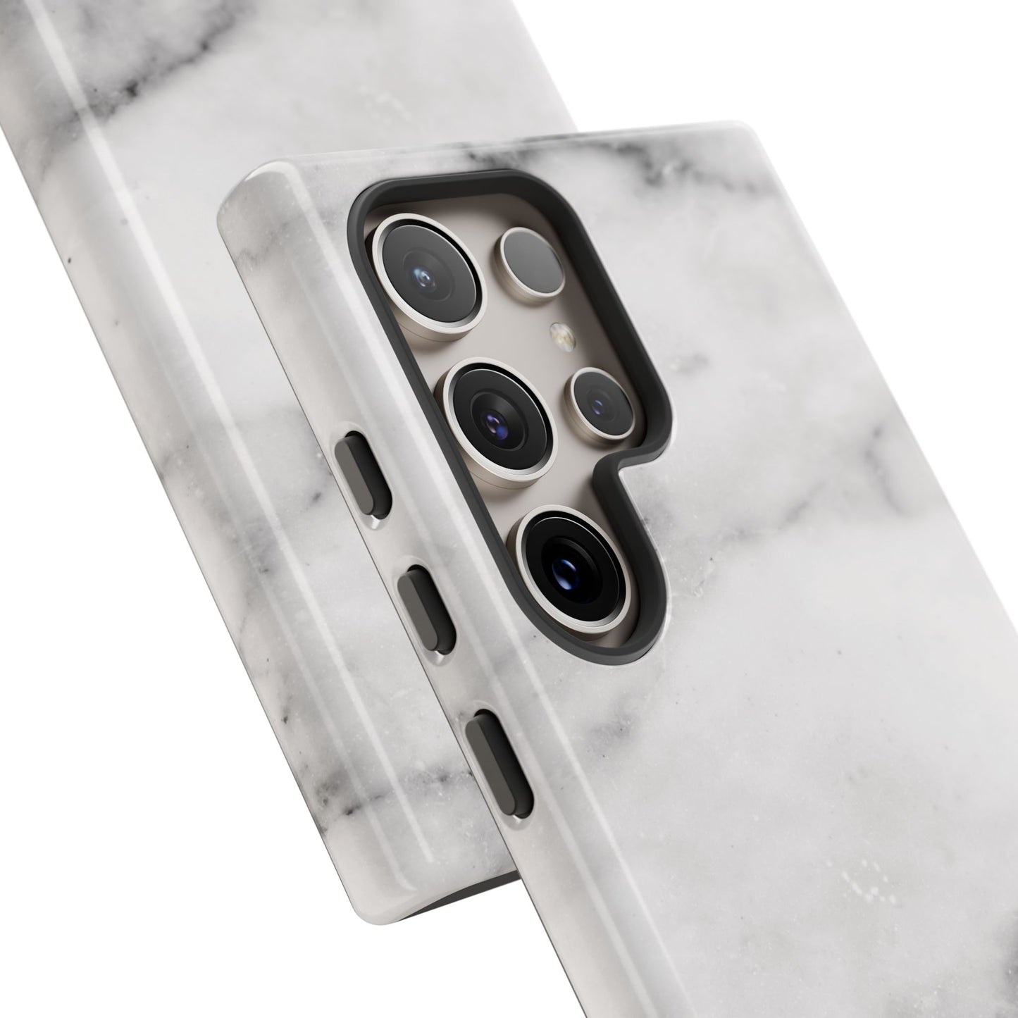 Lived-In White and Grey Marble Samsung Galaxy Case | Soft Strength, Redefined