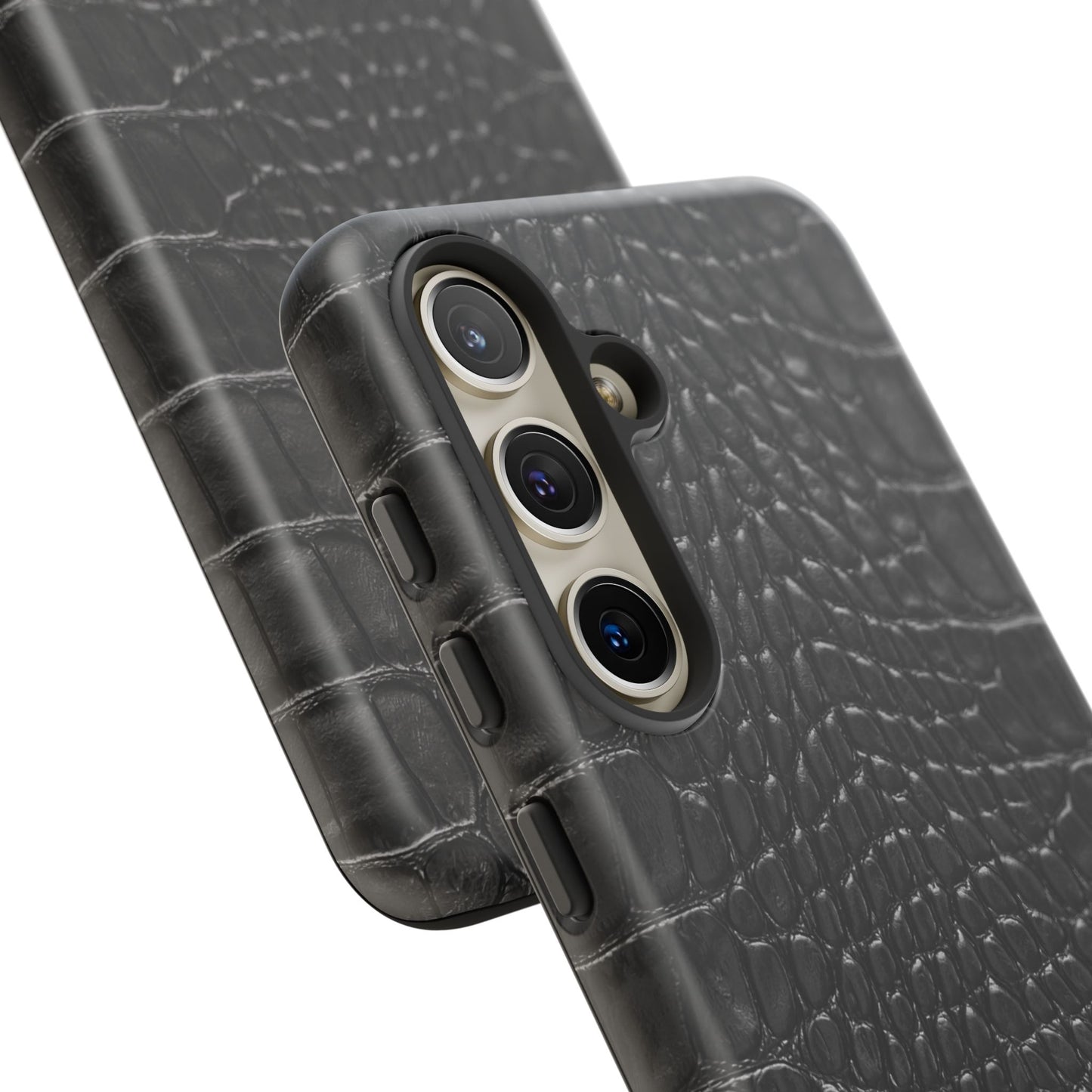 Black Alligator Print Samsung Galaxy Case | Refined Impact, Bold Simplicity