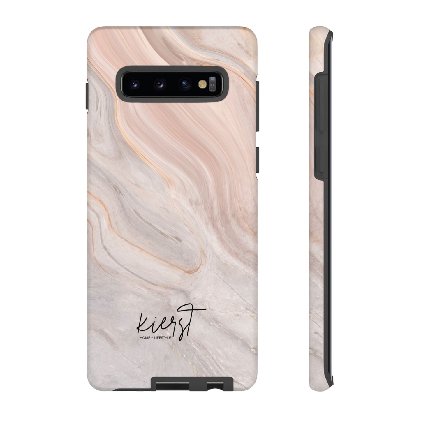 Blush Swirl Marble Samsung Galaxy Phone Case | Subtle Design, Timeless Tone