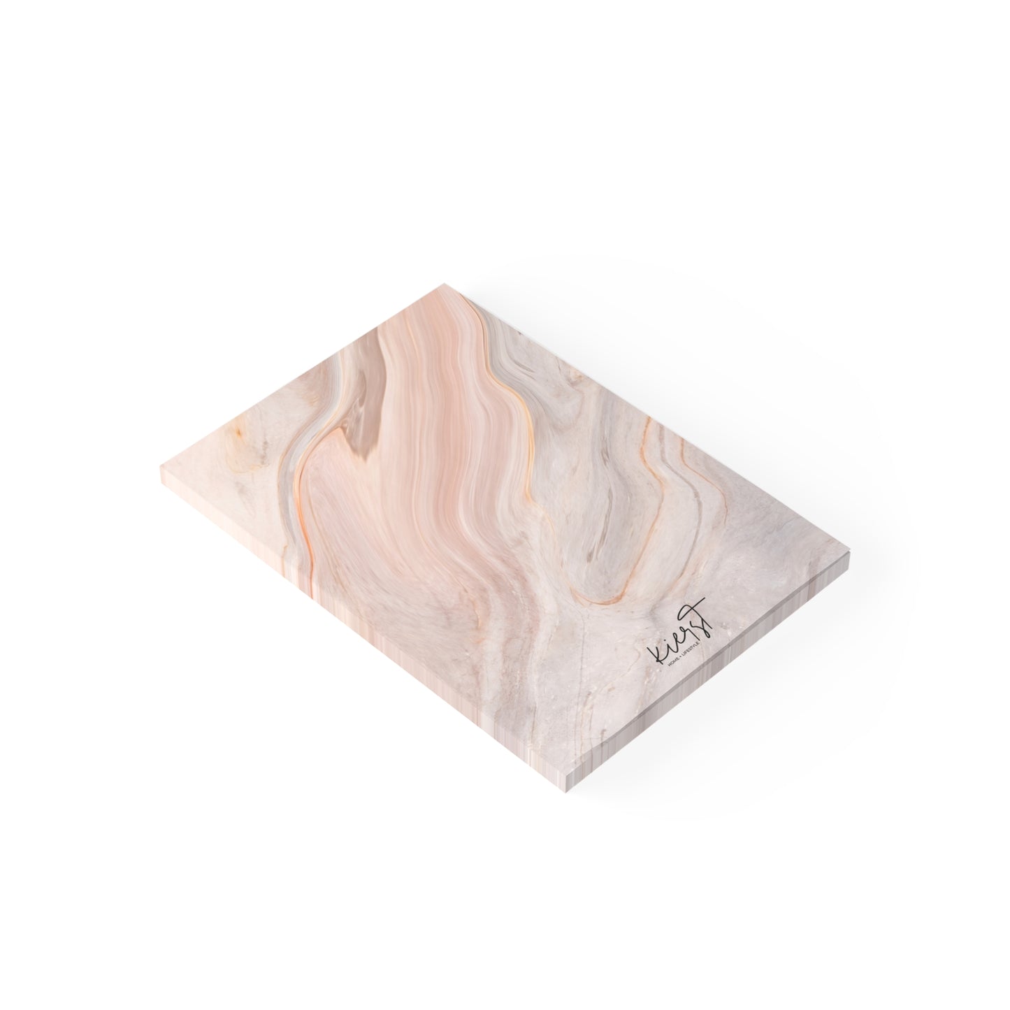 Blush Swirl Marble Post-it® Note Pad | Soft Pink Marble-Inspired Sticky Notes for Chic Desks